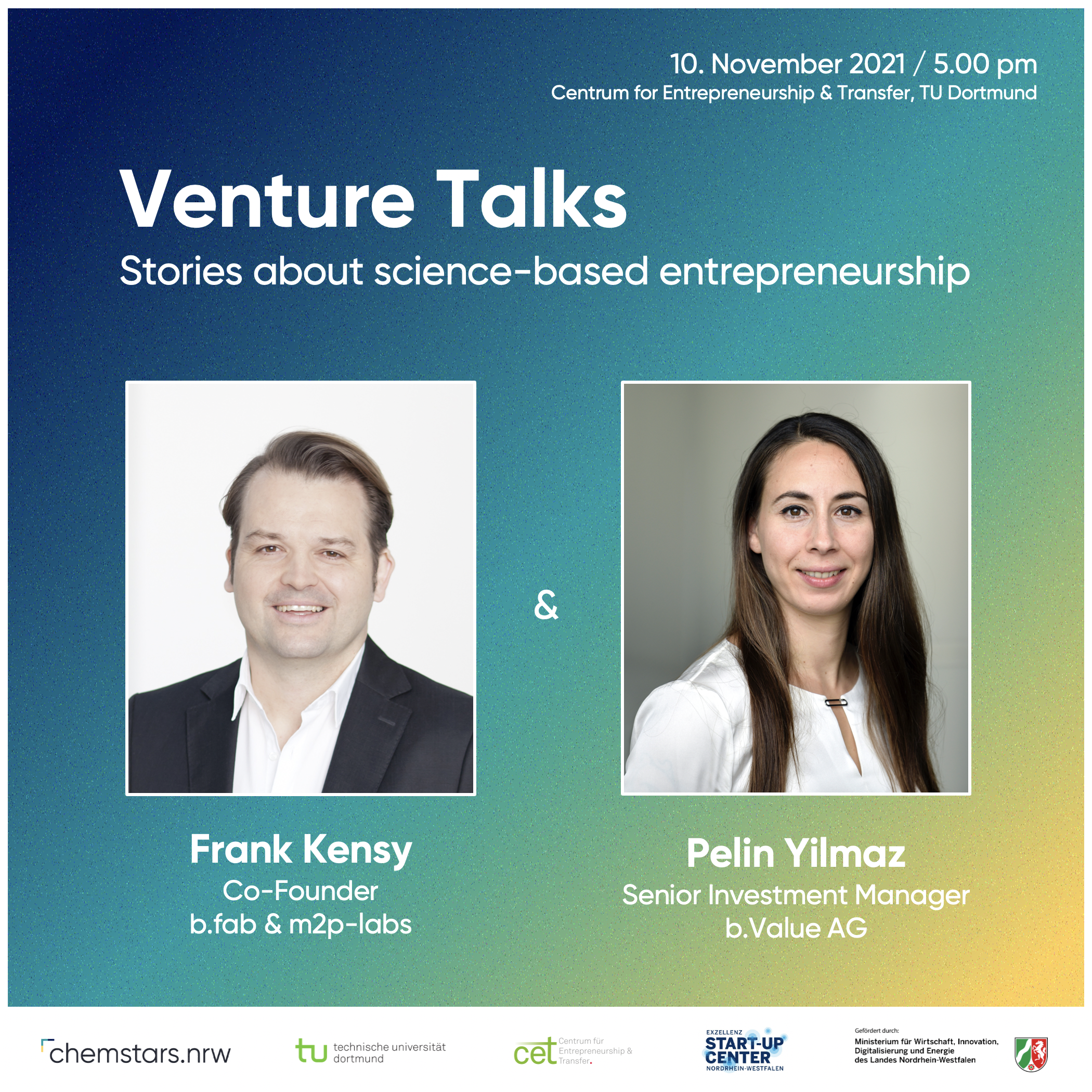 Venture Talk with Frank Kensy and Pelin Yilmaz