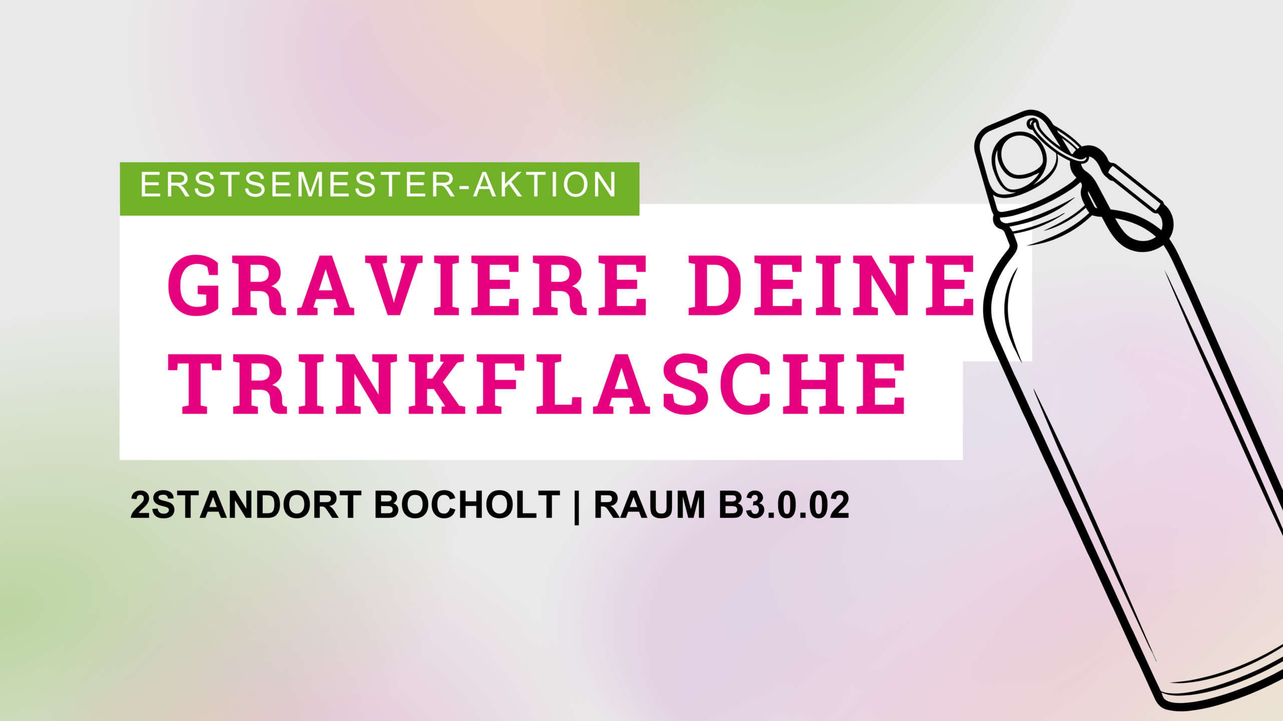 Graviere deine Trinkflasche im Makerspace Bocholt