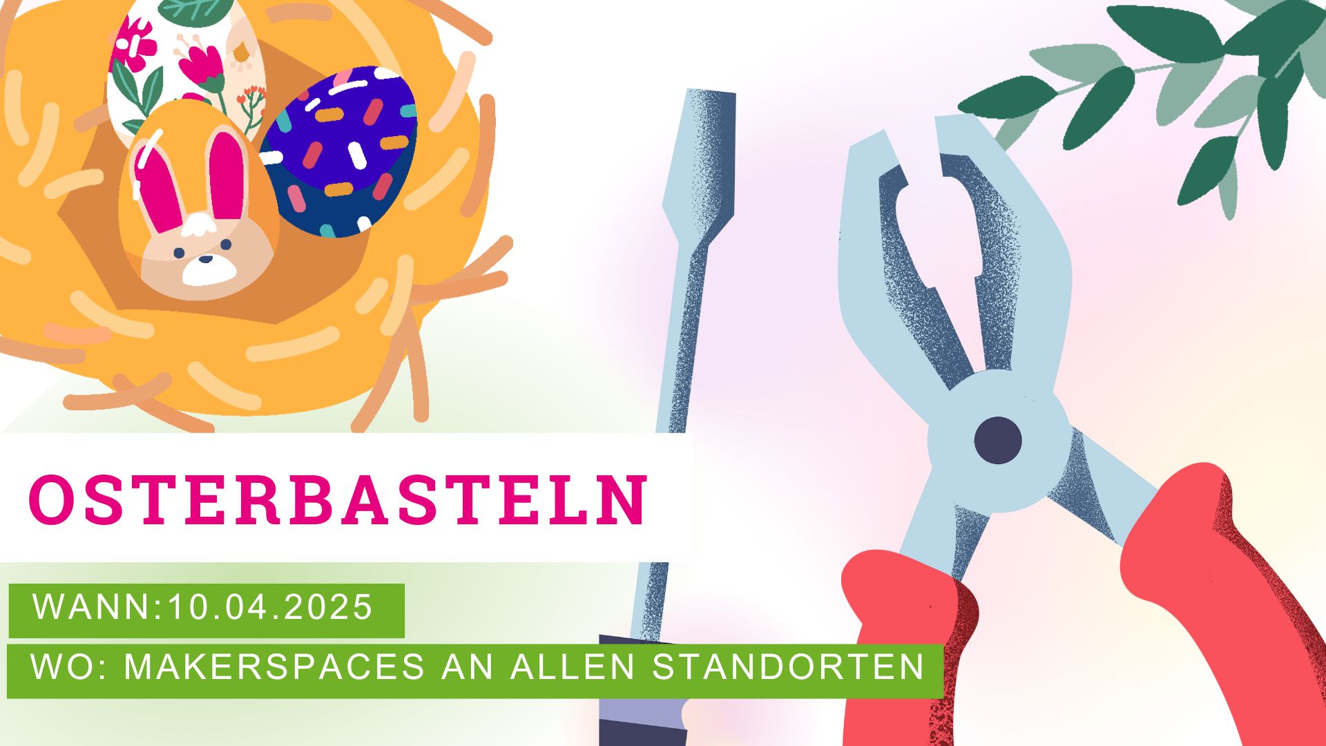 DIY Osterbasteln in den Makerspaces