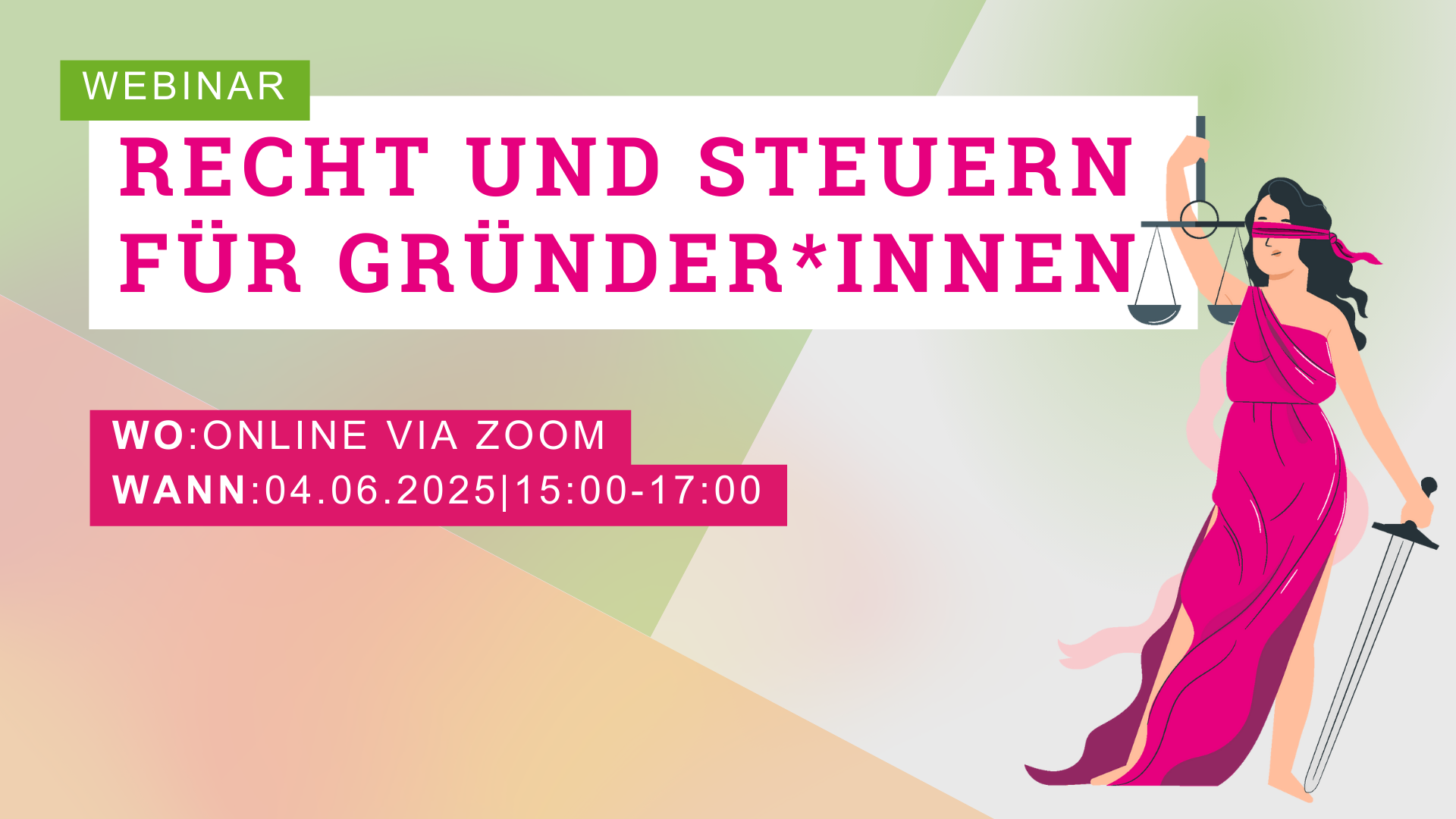 Webinar: Recht und Steuern für Gründer*innen