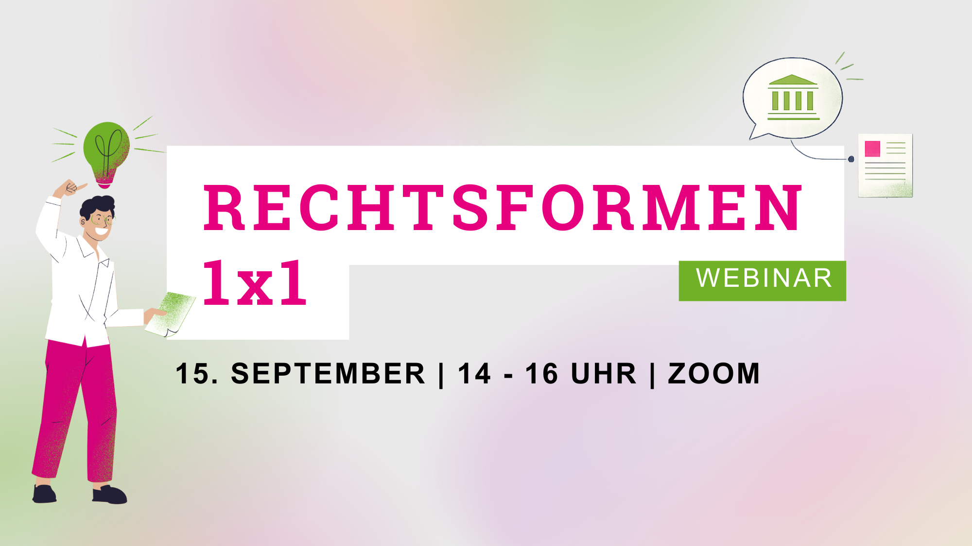 Webinar: Rechtsformen 1x1